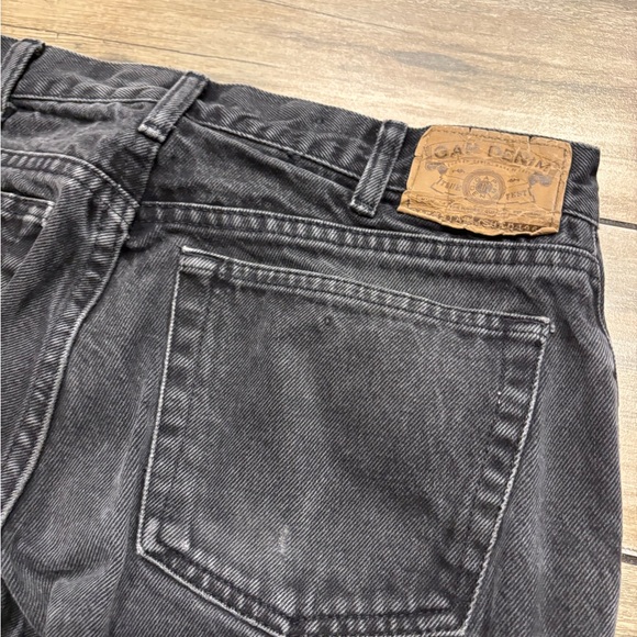 Vintage Gap Faded Black Jeans Size 32x32 32W32L - Picture 6 of 7